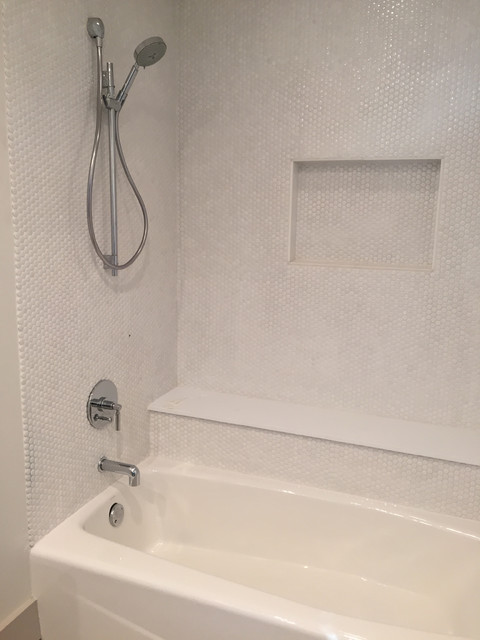 TILE WORK modern-bathroom