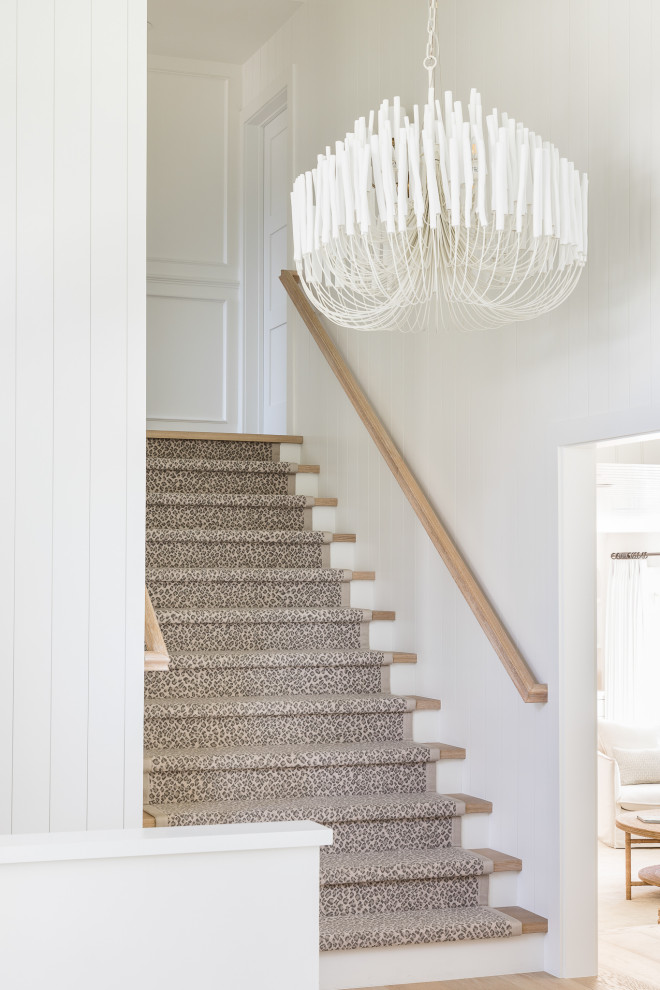 Beach style staircase photo in Orange County