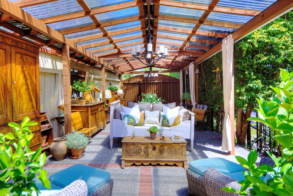 This is an example of a mediterranean sunroom in San Francisco.