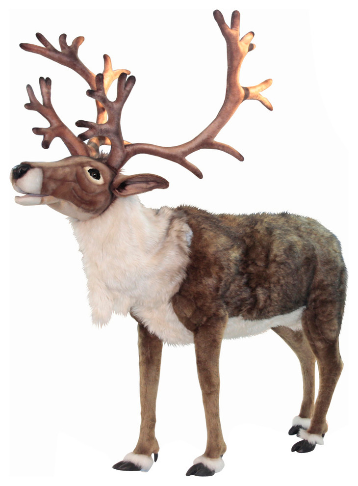Life-Size Nordic Reindeer Stuffed Animal - Rustic - Baby And Toddler Toys -  by Hansa Creation USA | Houzz