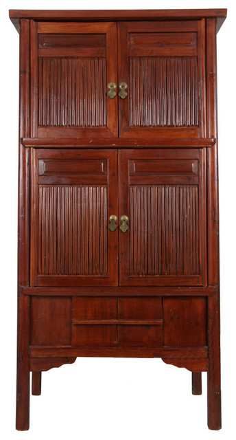 Consigned Antique, Chinese Bamboo Cabinet - Asian - Accent ...