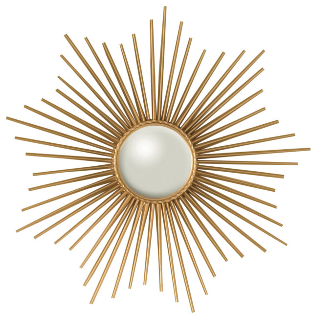 Global Views Mini Sunburst Mirror in Gold