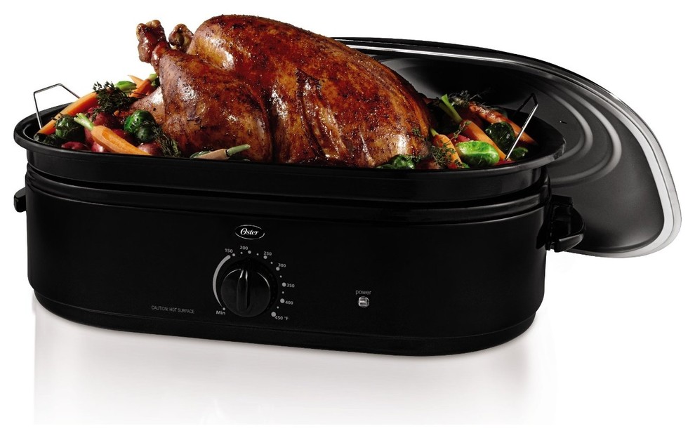 Oster CKSTRS18BSB 18Quart Roaster Oven with SelfBasting Lid, Black