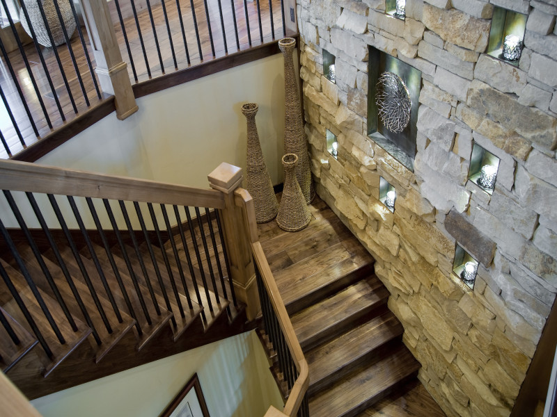 Design ideas for a country staircase in Salt Lake City.