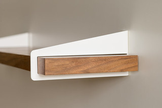 shelf brackets shelves modern display shelving stirrup bracket wooden metal shopping list kitchen coated powder furniture decor flodeau