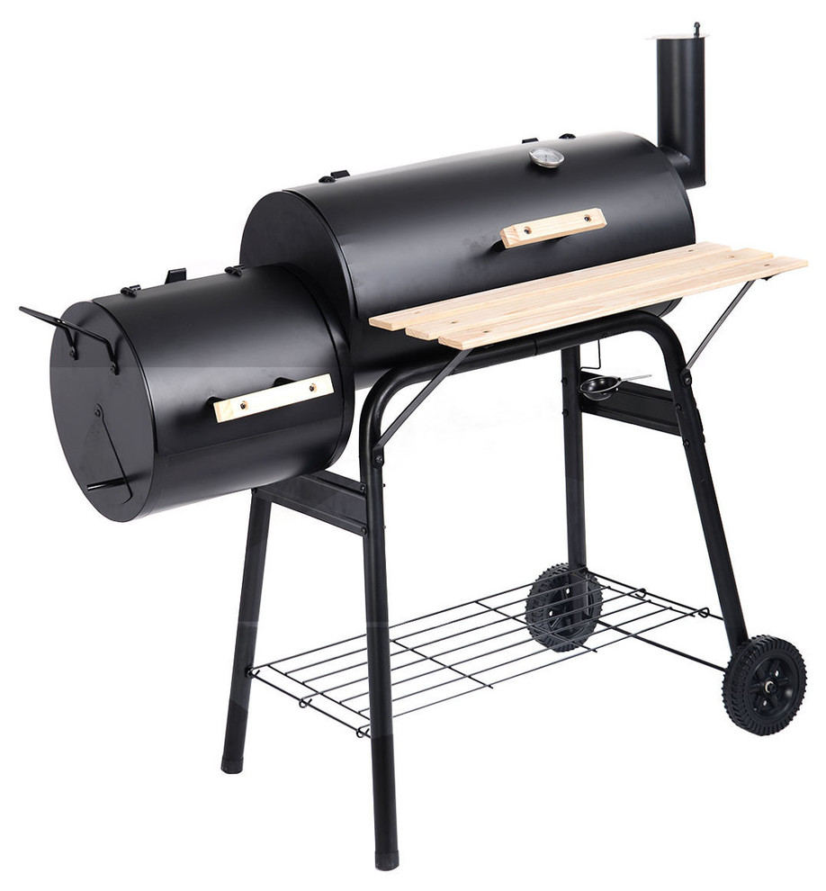 Outdoor BBQ Grill Charcoal Barbecue Pit Cooker Smoker - Industrial -  Outdoor Grills - by AffordableVariety | Houzz
