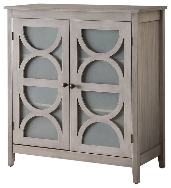 Laguna 2 Door Entryway Accent Cabinet With Storage Shelves Wash