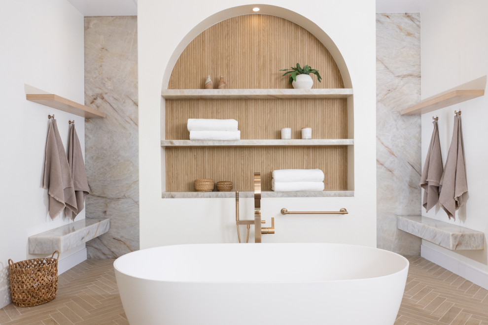 Bathroom - modern bathroom idea in Orange County