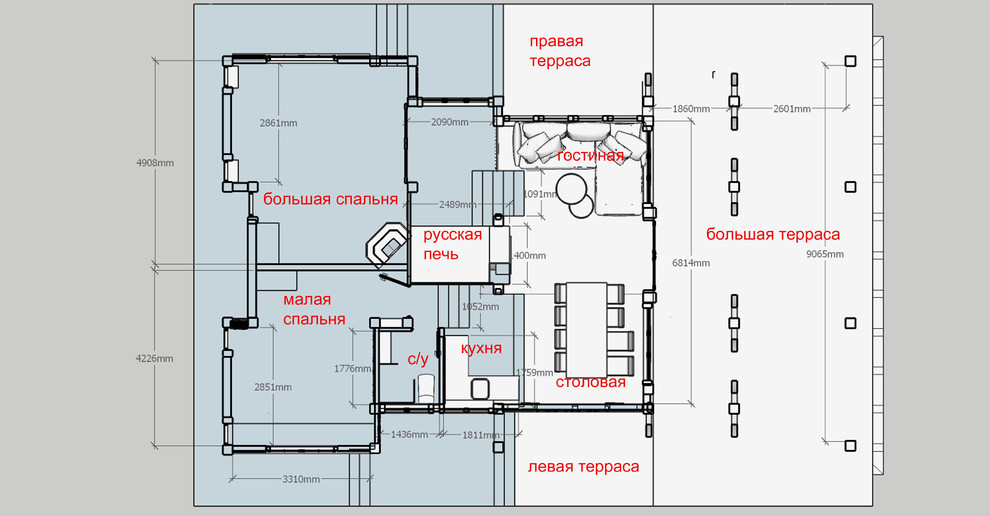 Гостевой домик с русской печкой