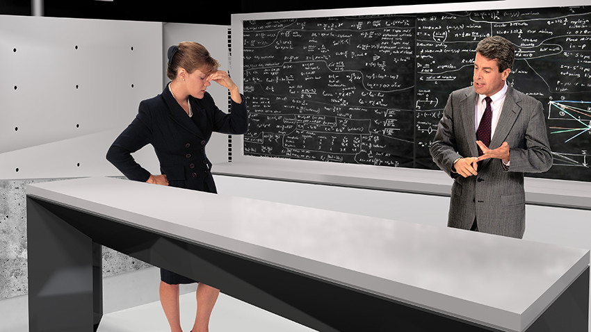 Декорации программы о науке