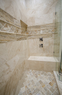 Badezimmer Mit Glasfronten Und Beiger Wandfarbe Ideen Design Bilder Houzz