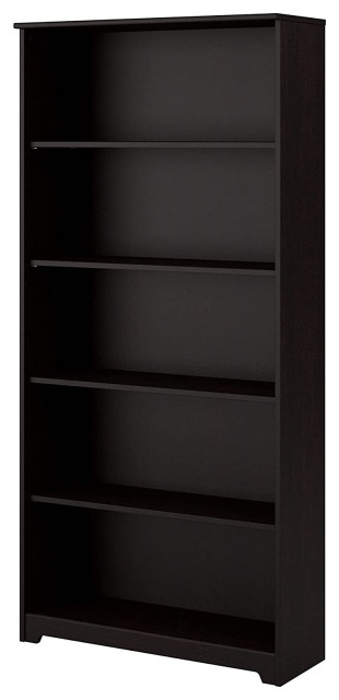 Elegant Cabot 5 Shelf Storage Rack Shelves, Espresso Oak