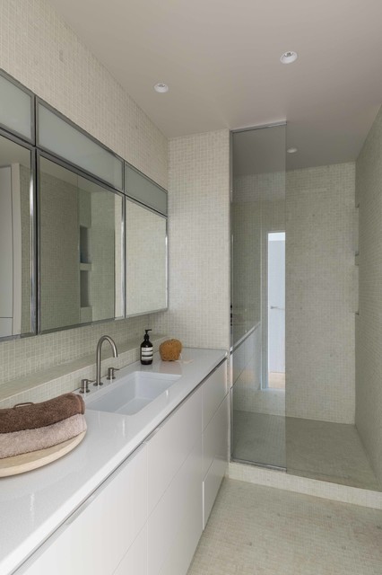 Reconfiguration et mise en harmonie d&rsquo;un appartement bathroom
