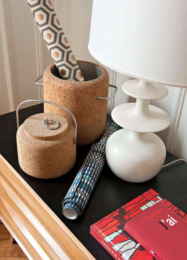 Idées déco pour une salle de séjour contemporaine.