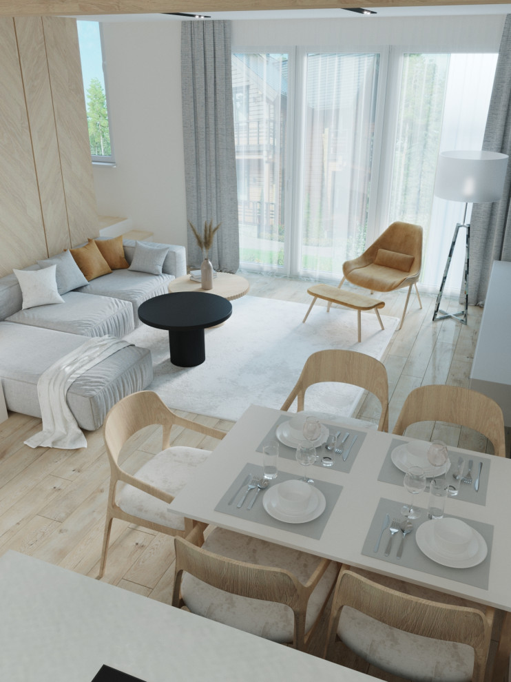 Таун-хаус кухня-гостиная