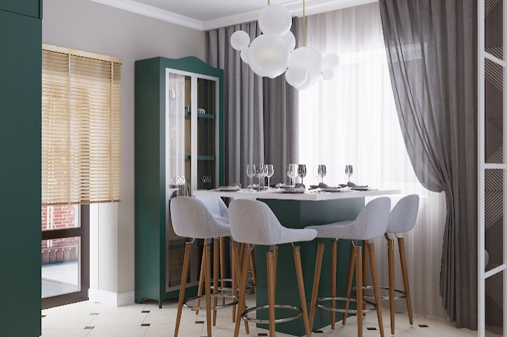 Кухня-столовая в Подмосковье