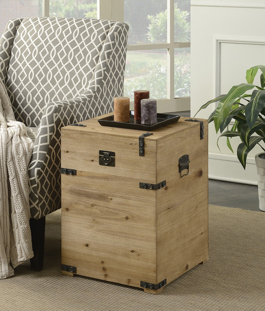 Laredo Trunk End Table rustico-salon