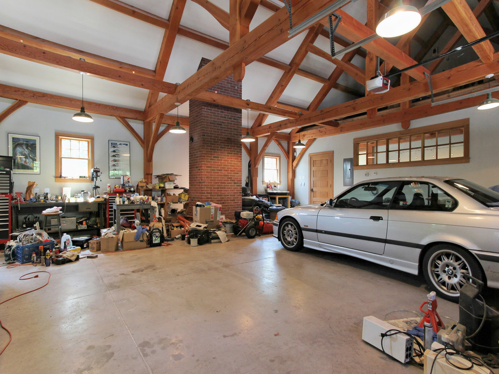 Industrial garage in Portland Maine.