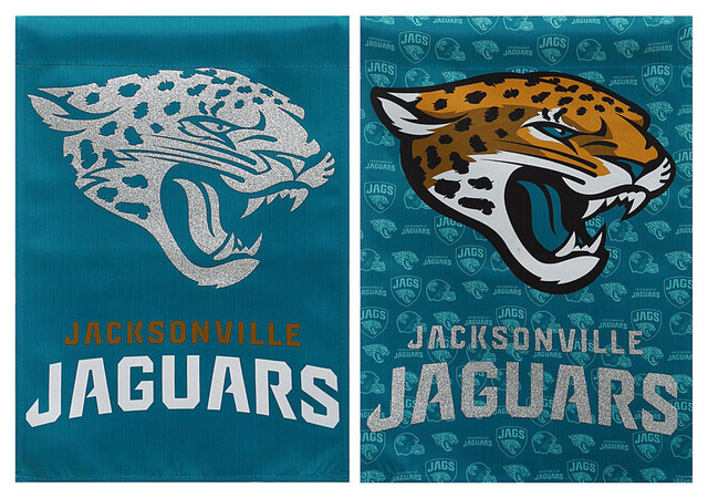 Jacksonville Jaguars Two Sided Glitter Accented House Flag