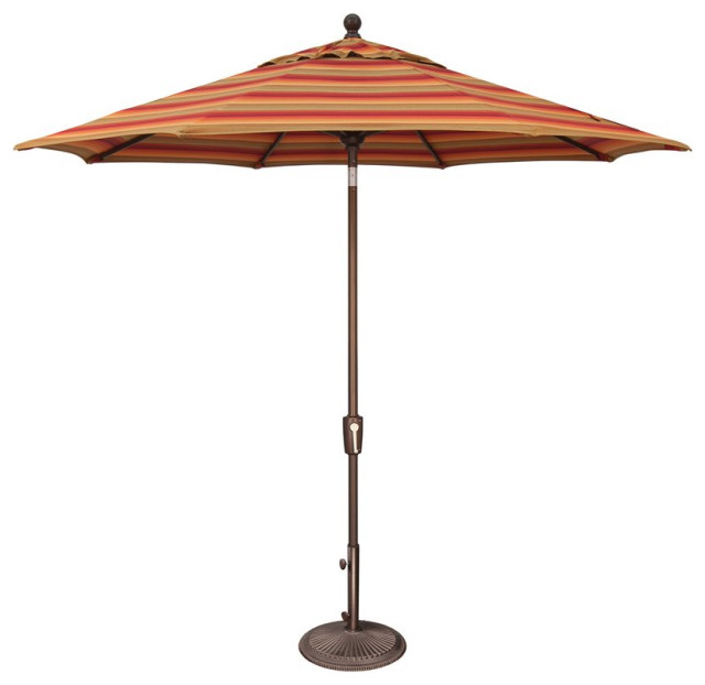 Simply Shade Catalina 108" Octagon Push Button Tilt Umbrella in Bronze