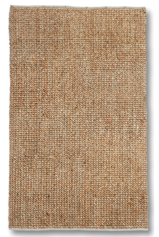Hand Woven Jute Rug by Tufty Home, Natural / Gold, 2x3