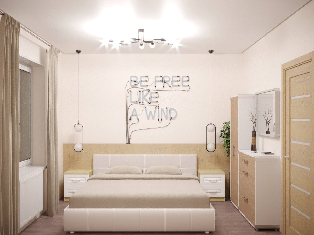 Дизайн-проект однокомнатной квартиры.