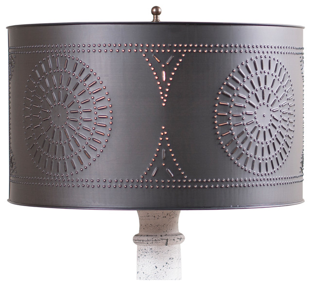 Floor Lamp Drum Shade With Chisel In, How To Make Black Lamp Shade