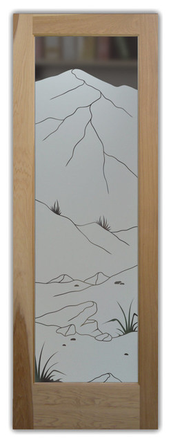Pantry Door Mountains Foliage