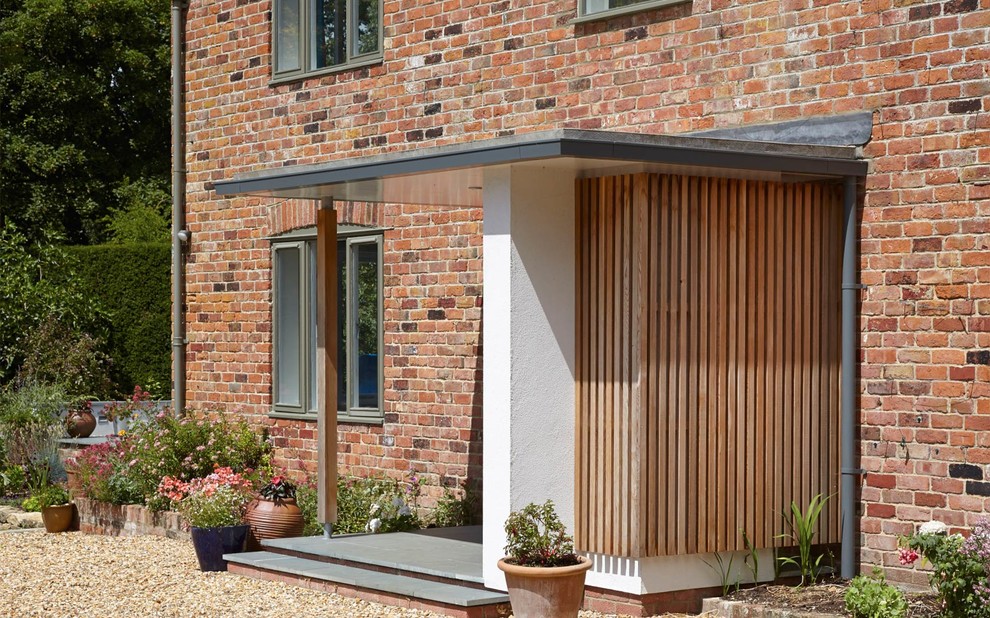 This is an example of a contemporary entryway in Wiltshire.