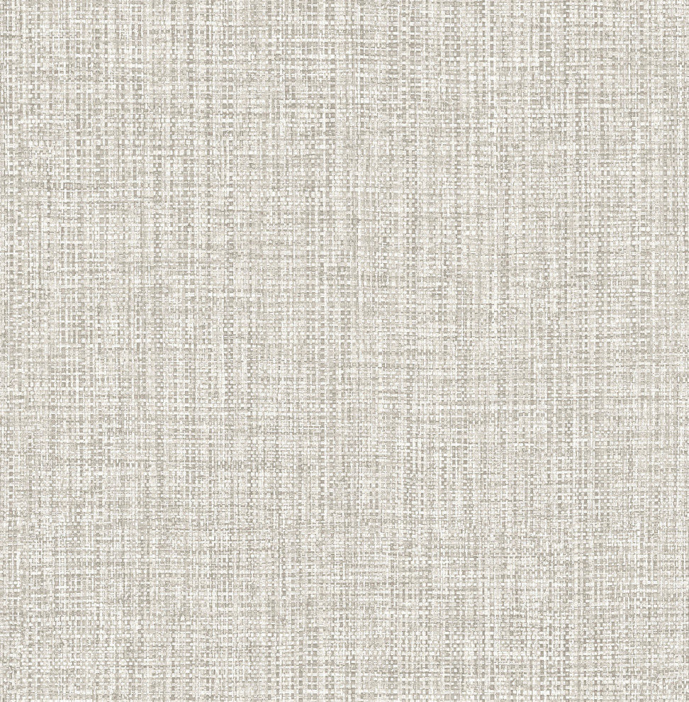 Mayfair Taupe Peel and Stick Wallpaper, Sample, Swatch Contemporary Wall Decals by