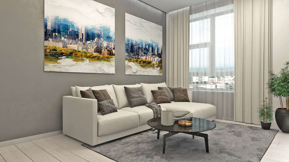 Прект современной гостиной