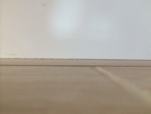 Help Sharp Edges On Floor Tiles After Install It S Hard To Tell Exactly Whats Going On In Pictures But I Ve Added A Anyhow The Tile Is Bedrosians Kensington Grey 8x24 And Grout Sanded
