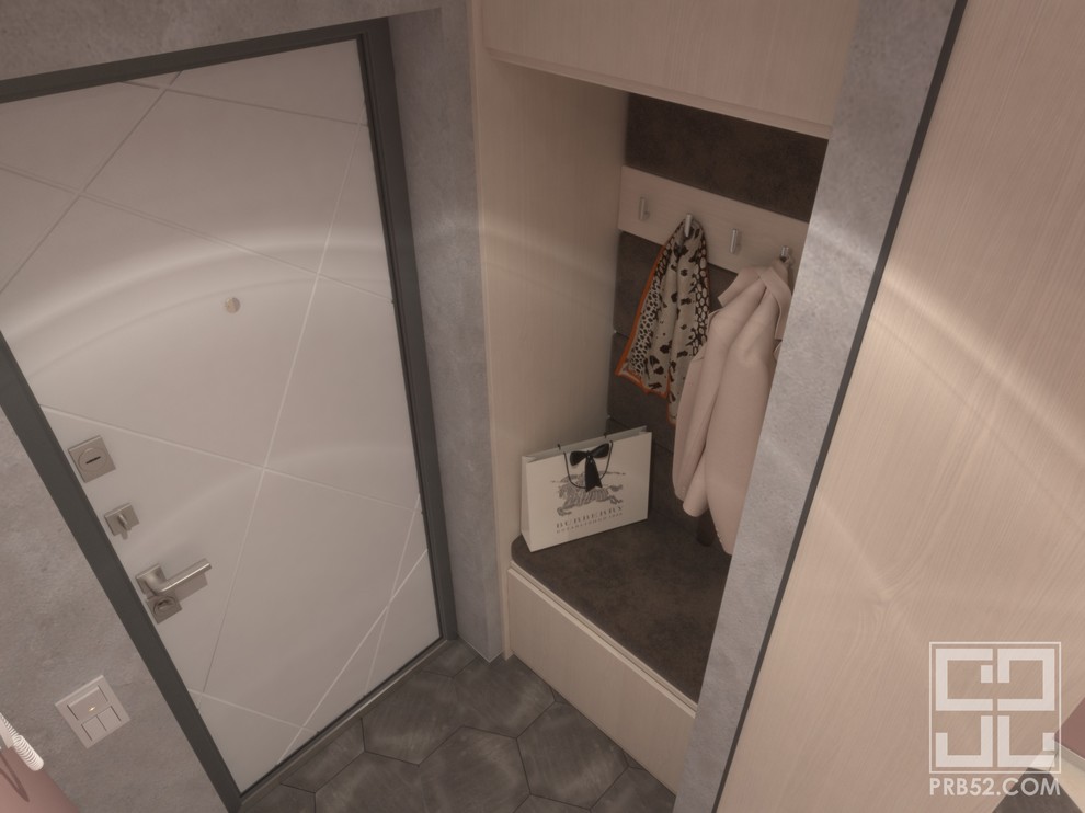 Проект интерьера квартиры в ЖК "Каскад"