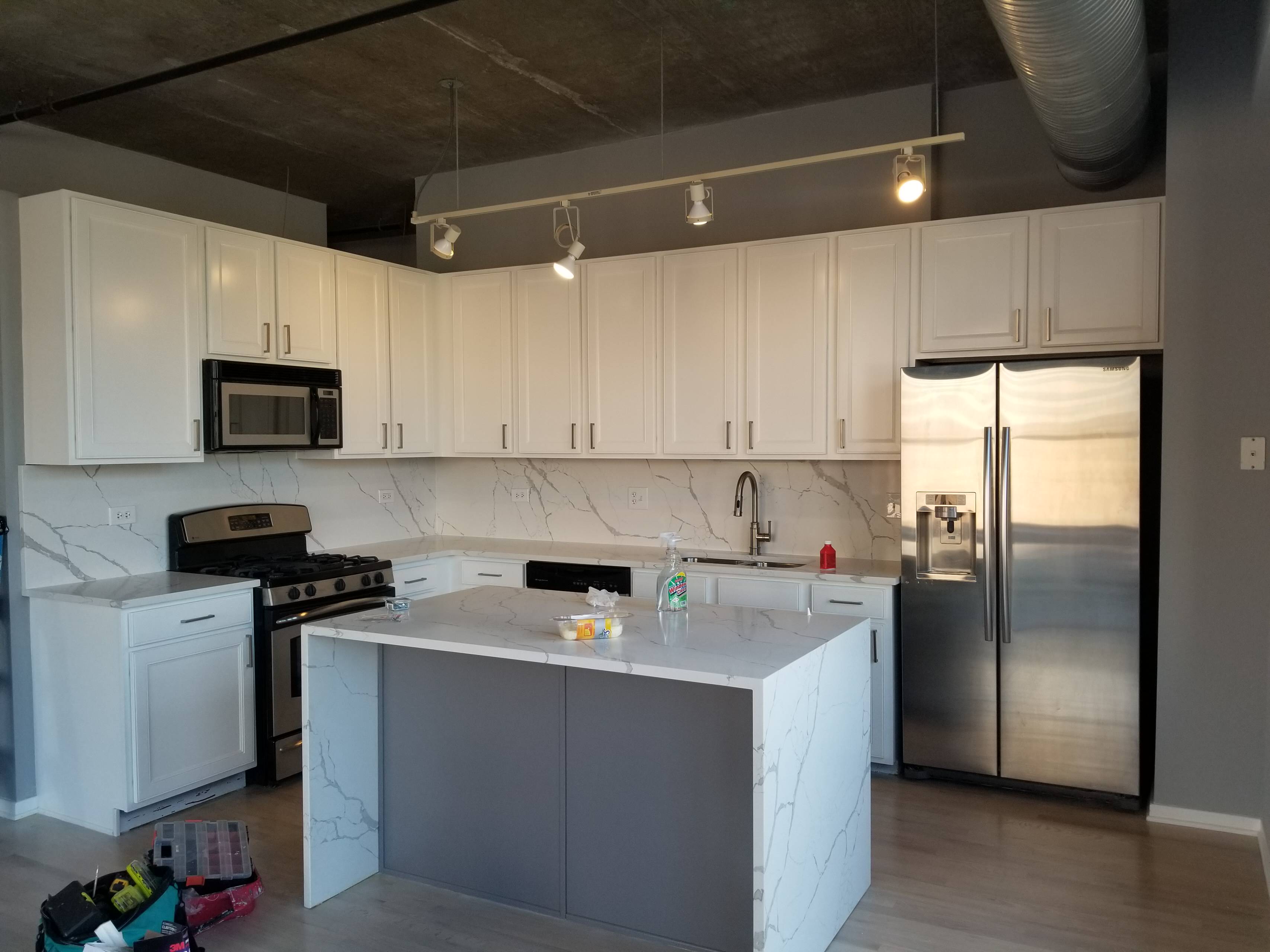 kitchen makeover  and cabinets refinish