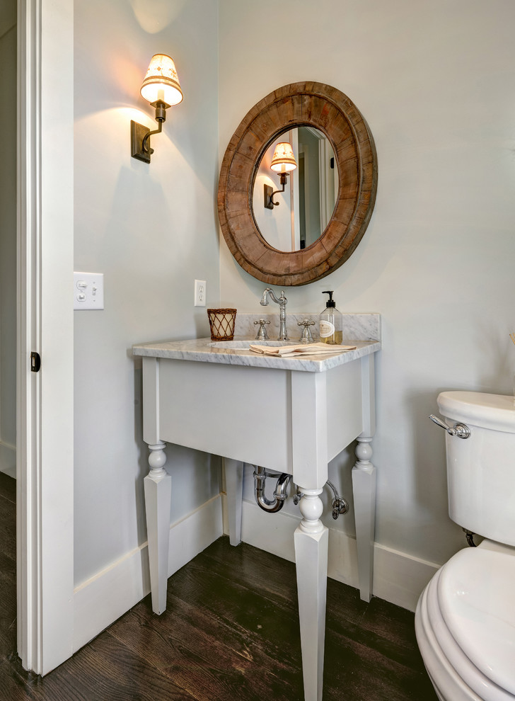 Coastal Inset Beach Style Powder Room Charleston by William