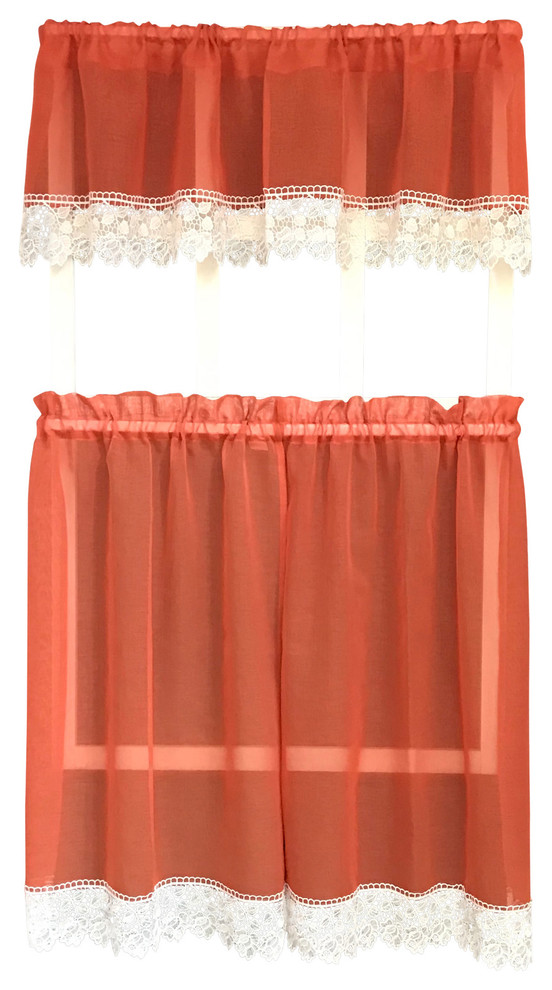 Julia Rustic Kitchen Curtains Burnt, Kitchen Swag Curtains Canada