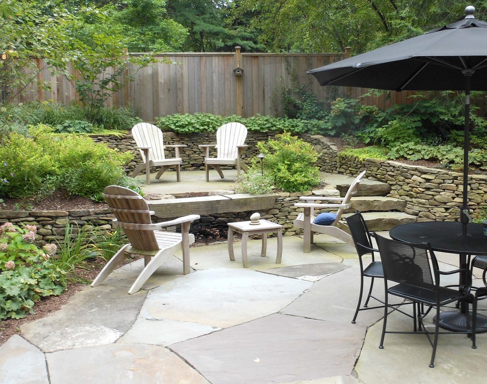 Example of a mountain style patio design in Philadelphia