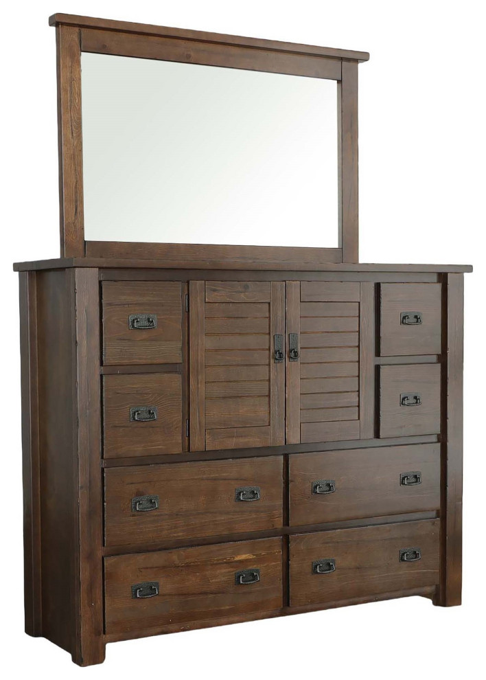 Trestlewood Dresser With Mirror