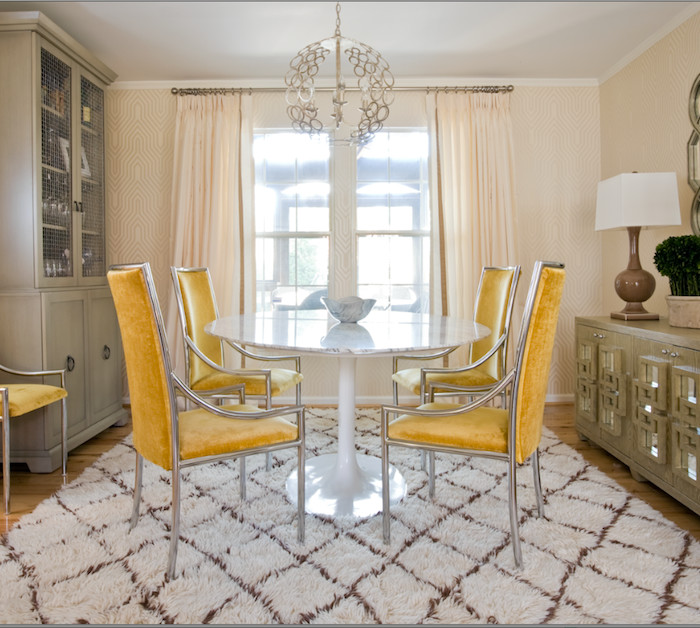 Example of a transitional dining room design in DC Metro