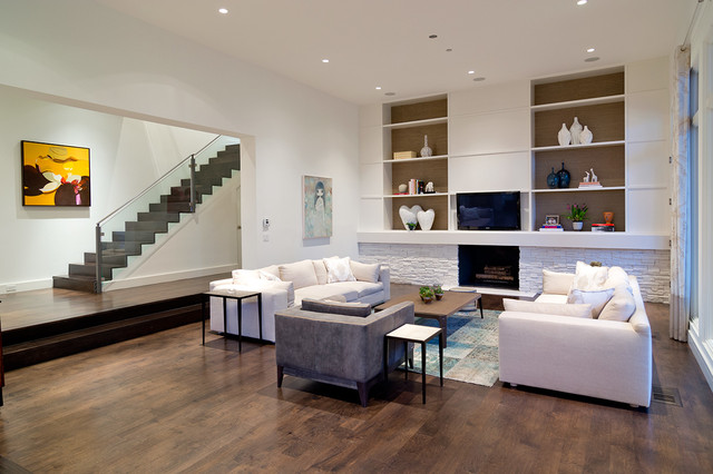 Meadow Drive contemporary-vardagsrum