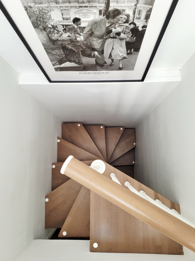 Escalier d'accès aux combles aménagés Contemporain Escalier — free download