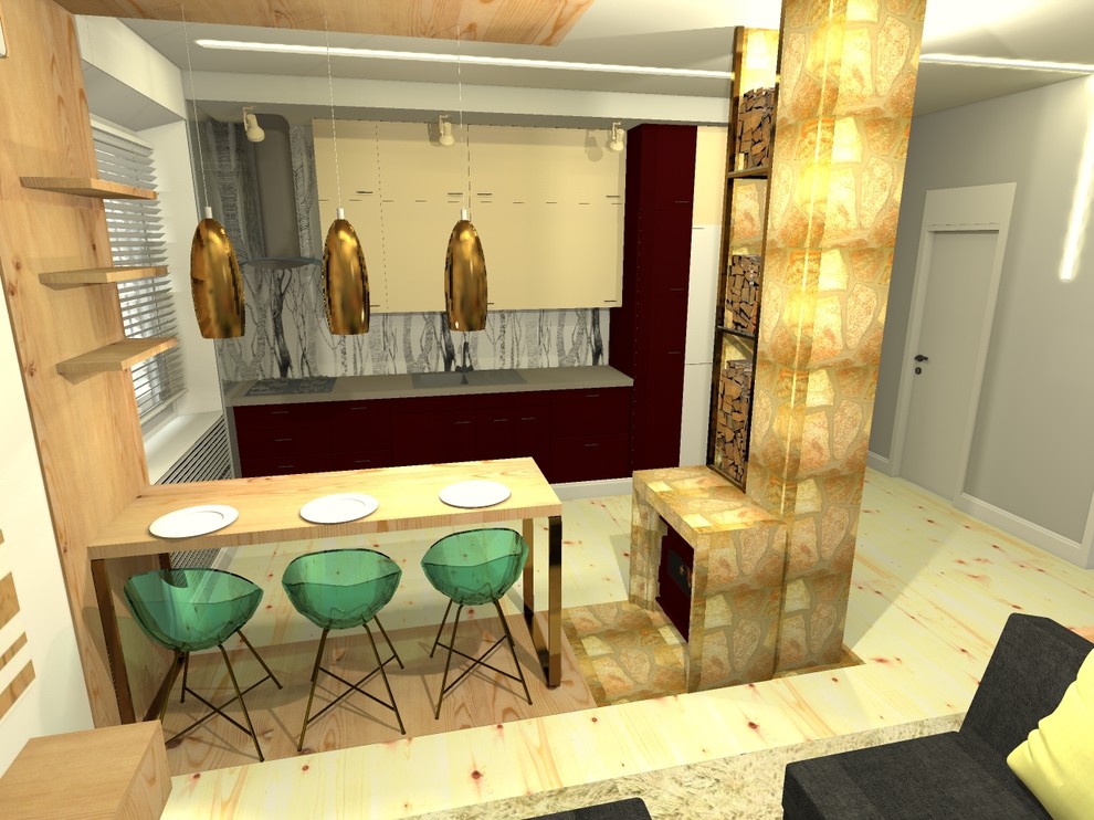 Студия в скандинавском стиле