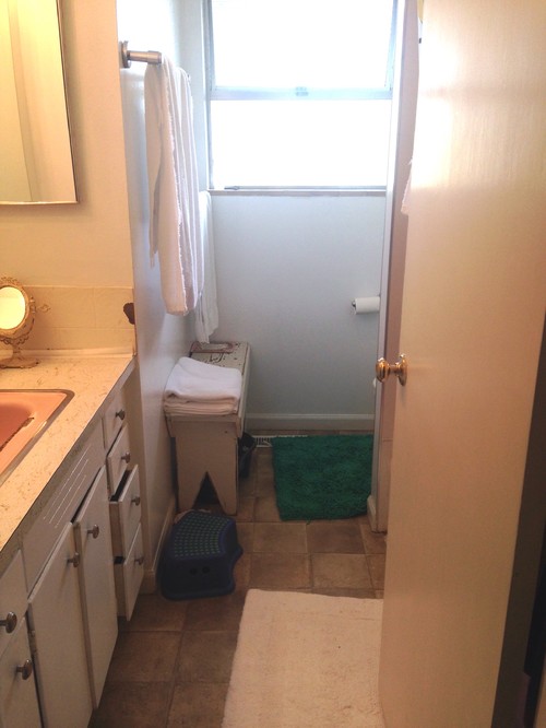 DIY Bathroom Remodel from worst bathroom ever, to bright and fun!