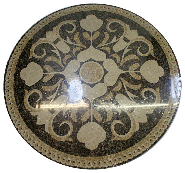 Mosaic Polished Floor Medallions Tile Medallion Marble Mosaic Inlay