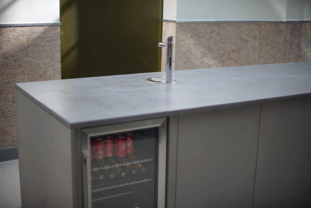 Polished Concrete Microcement Bar Top Shoreditch London Berkshire