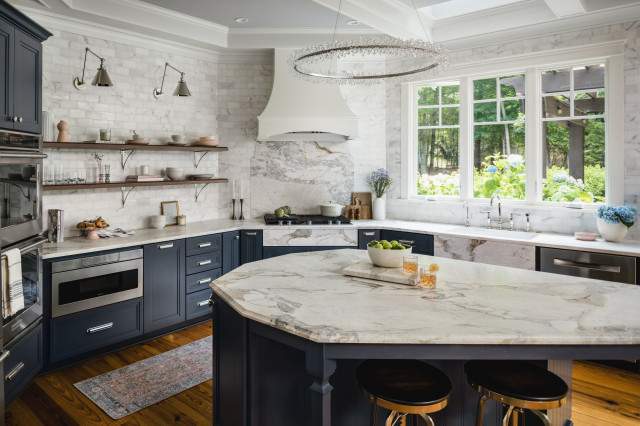 Blue Elegance transitional-kitchen