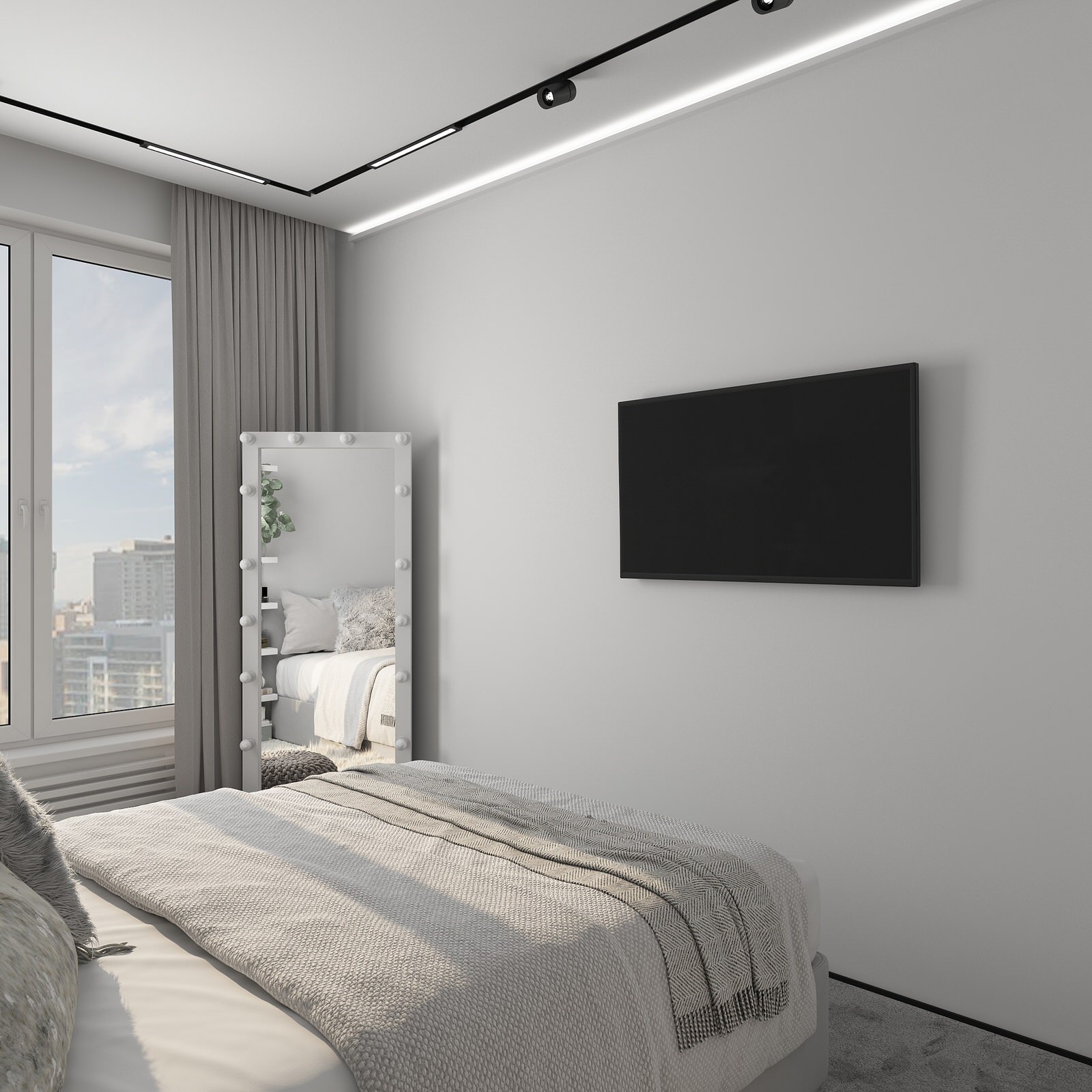 Пространство для семьи с двумя детьми. Москва, ЖК Западный порт