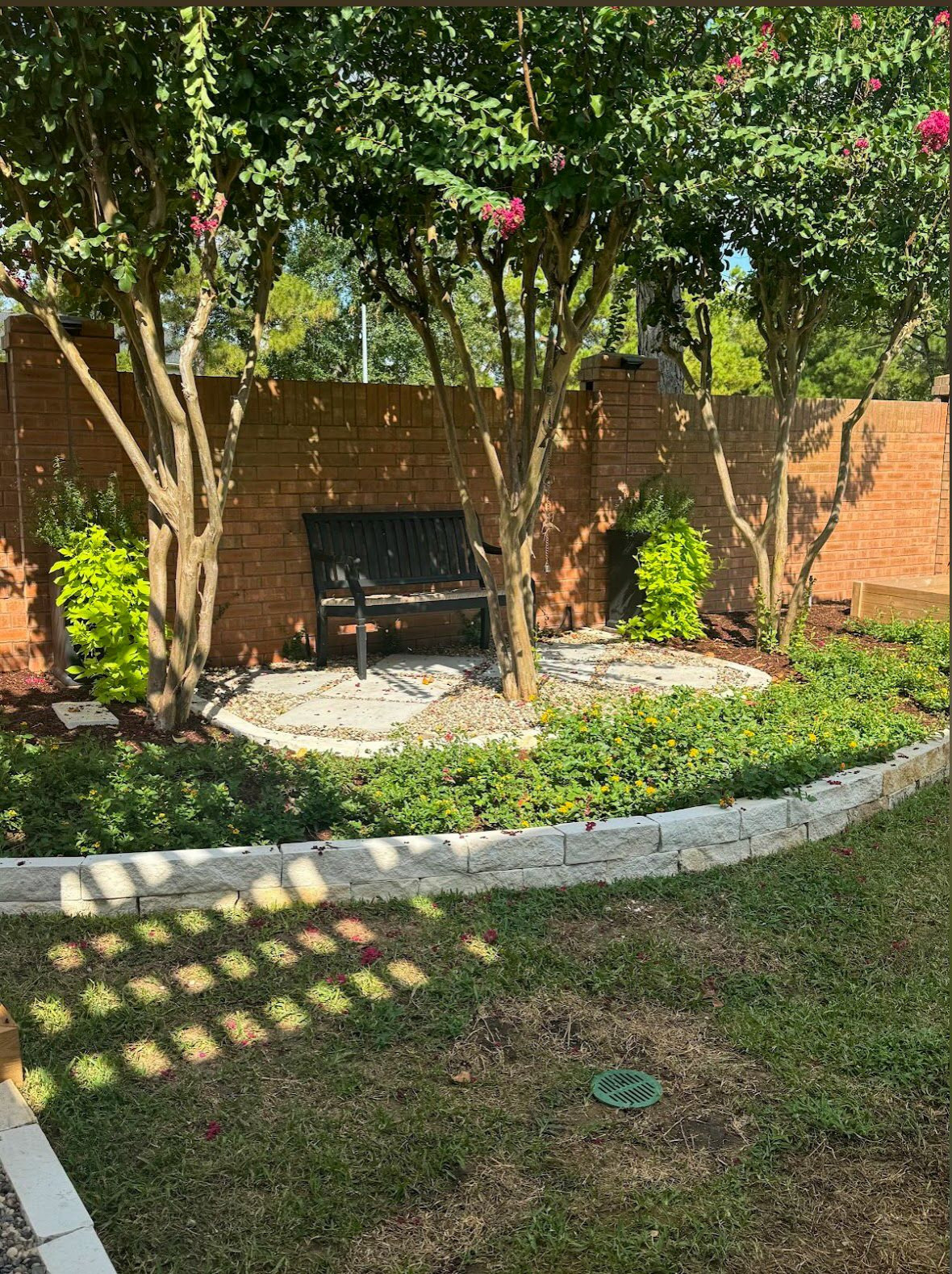 Backyard transformation with Pergola in Cinco Ranch!