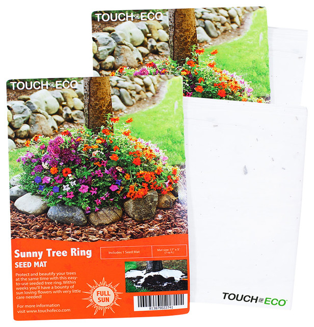 Sunny Tree Roll Out Flower Mat, 2Pack Contemporary Bulbs And Seeds