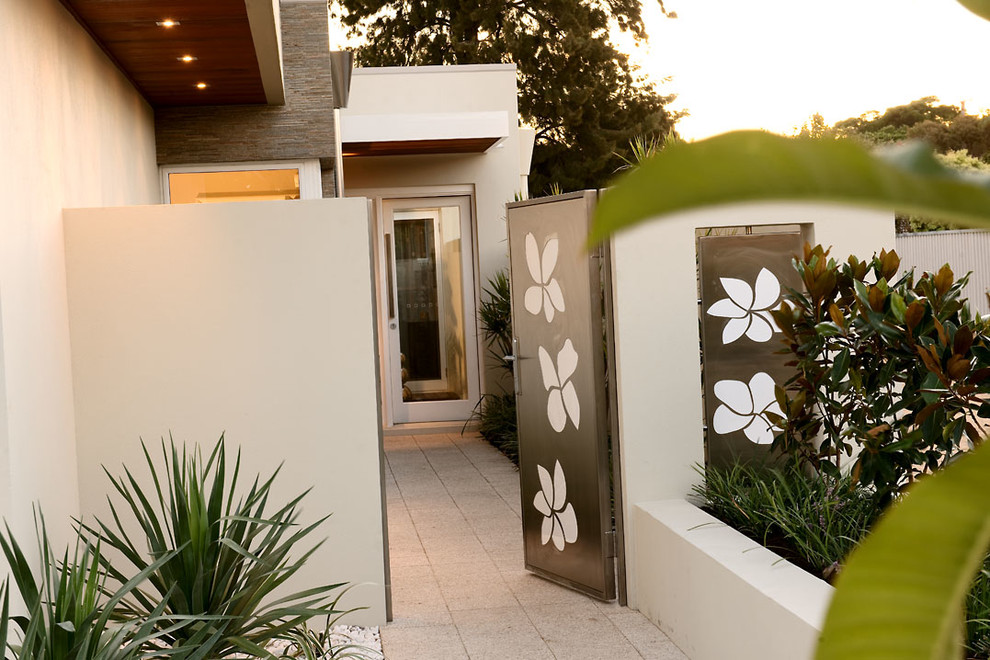 Inspiration for a contemporary entryway in Perth.
